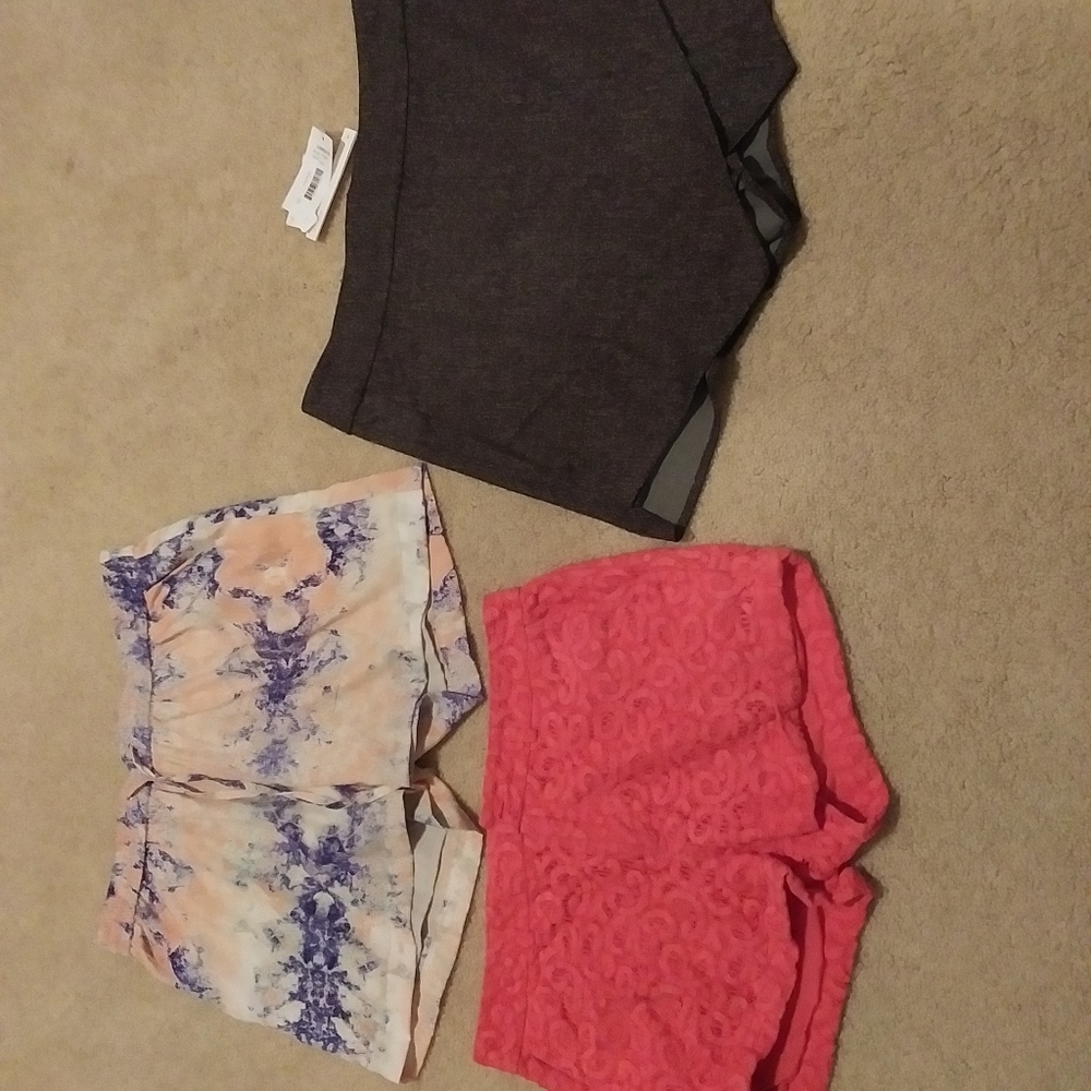 Set of 3 shorts size L ( AQUQ, Forever 21 & W118